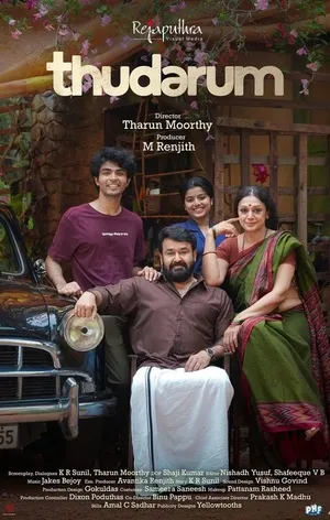 Thudarum 2025 Hindi Dual Audio HD Poster Download - filmyfly